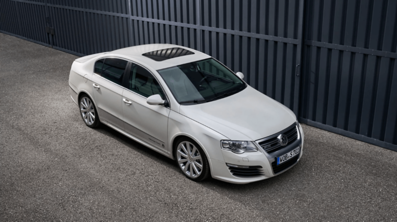 biały Volkswagen Passat B6