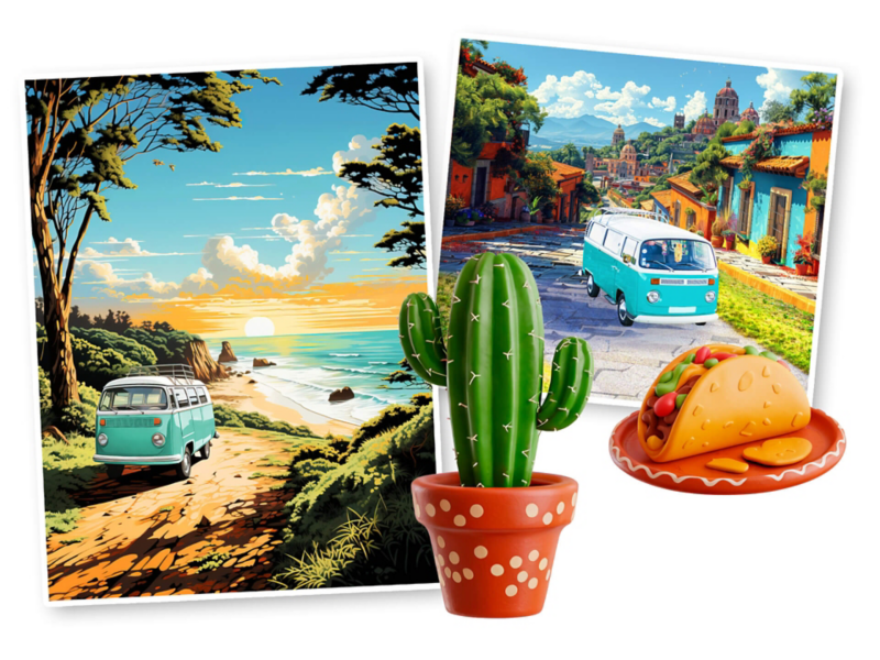 Recorriendo Pueblos Mágicos a bordo de una Combi de VW