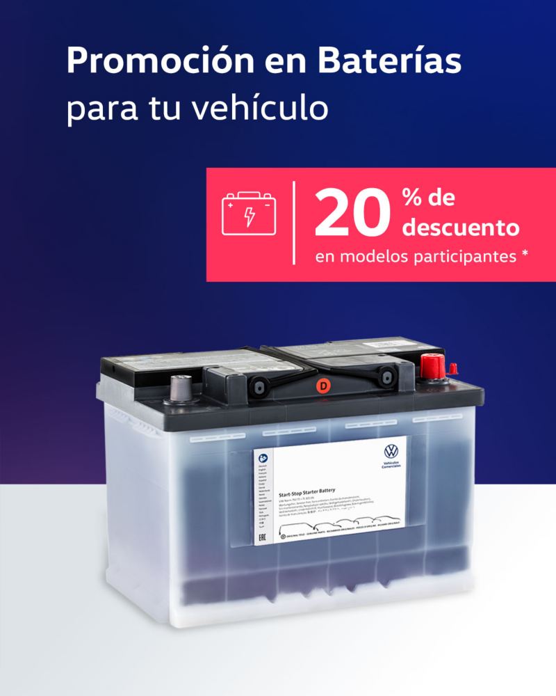Promoción en baterías para tu vehículo Volkswagen