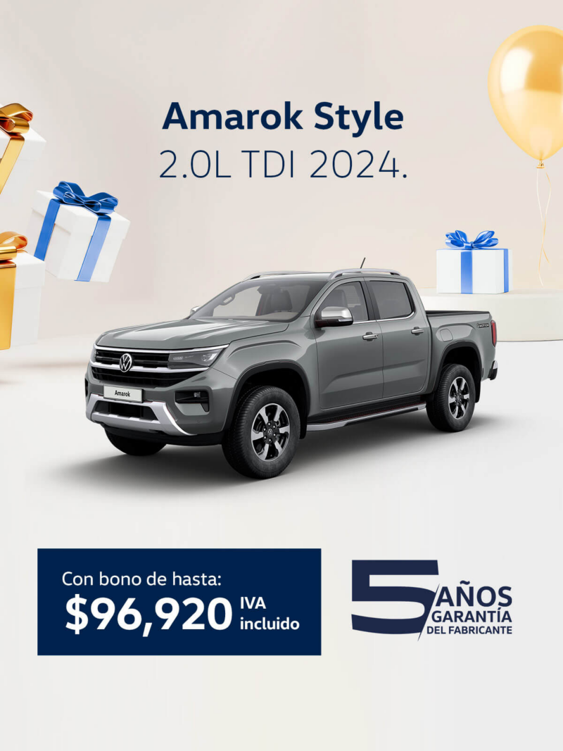 Estrena una camioneta pickup VW Amarok a precio especial