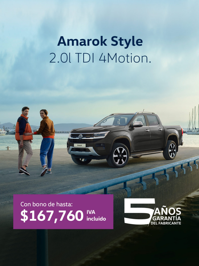 Estrena una camioneta pickup VW Amarok a precio especial