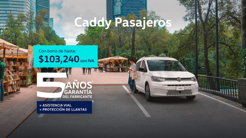 Ofertas de verano Volkswagen, Caddy Pasajeros a precio promocional