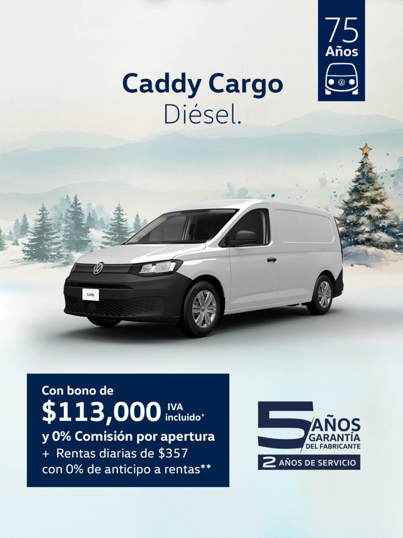 Ofertas de verano Volkswagen, Caddy Cargo a precio promocional