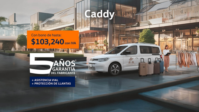 Ofertas de verano Volkswagen, Caddy Pasajeros a precio promocional