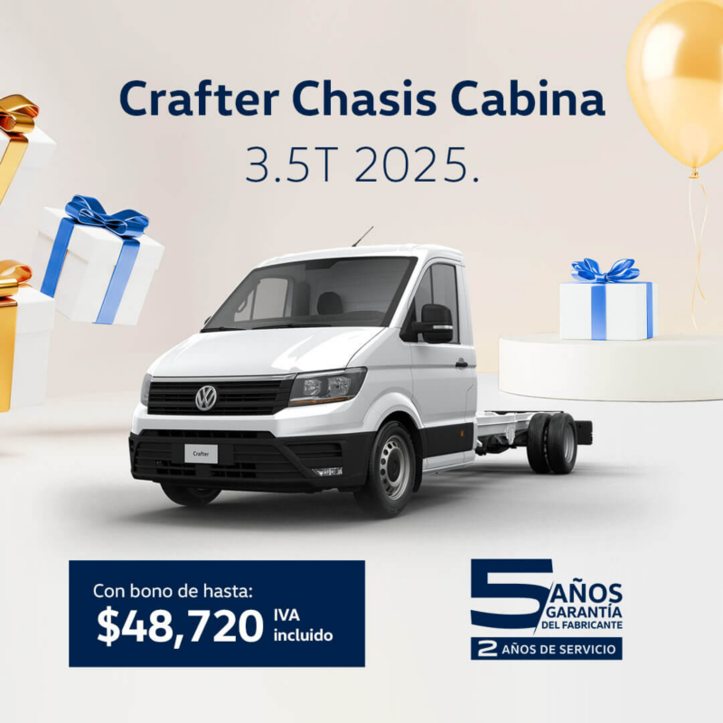Promoción VW Crafter Chasis Cabina