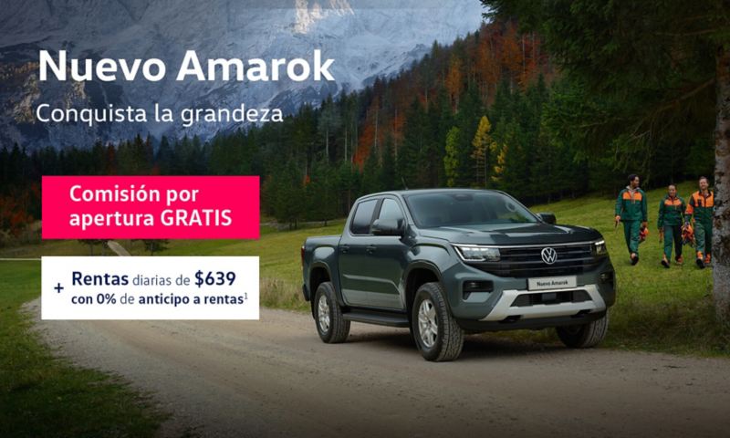 Adquiere el Nuevo Amarok con comisión por apertura gratis