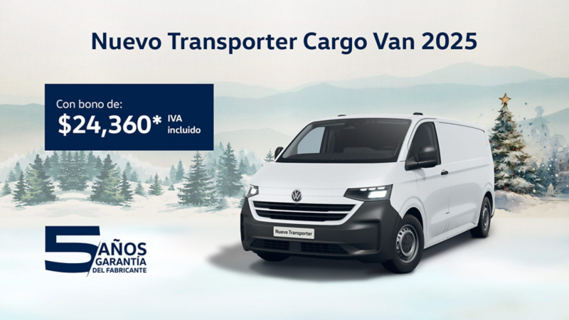 Promoción VW Nuevo Transporter Cargo Van a precio especial