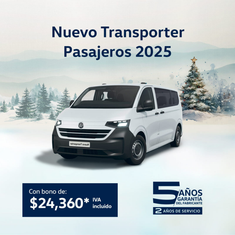 Adquiere el Nuevo Transporter Pasajeros a precio de promoción