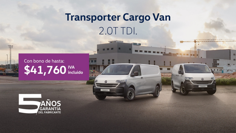 Ofertas VW Transporter Cargo Van - Promociones febrero