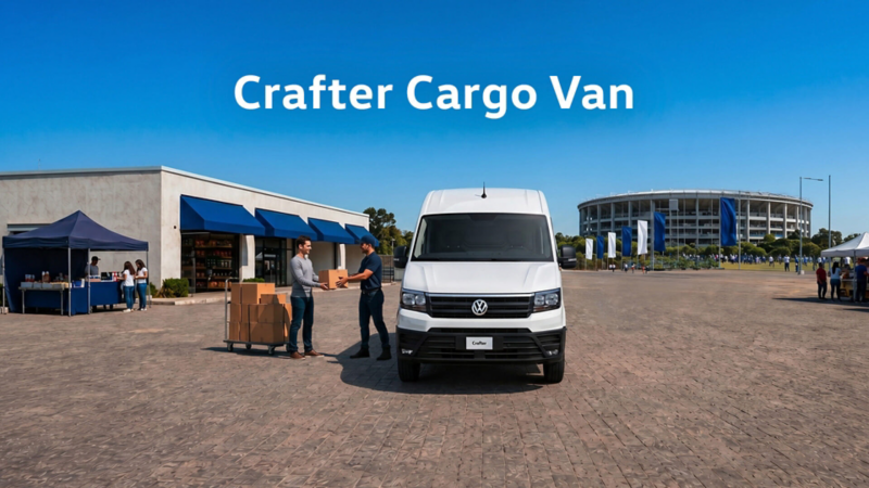 Camioneta de trabajo VW Crafter Van en promoción julio 2026