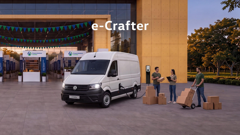 Adquiere un vehículo eléctrico VW e-Crafter a precio de promoción