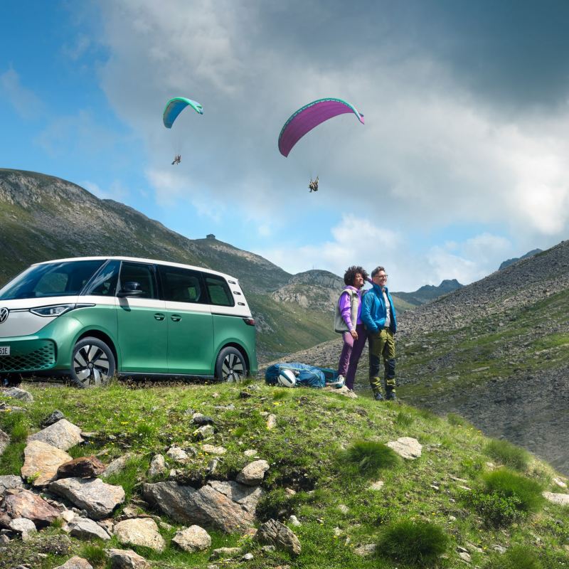 Bildet viser vw ID. Buzz elbil