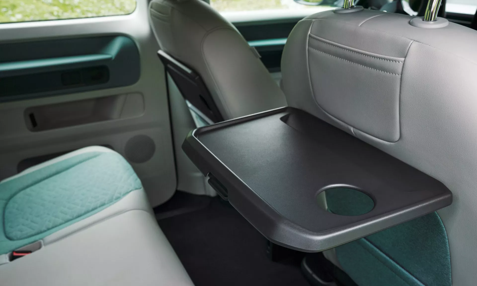 Volkswagen ID. Buzz storage compartments folding table