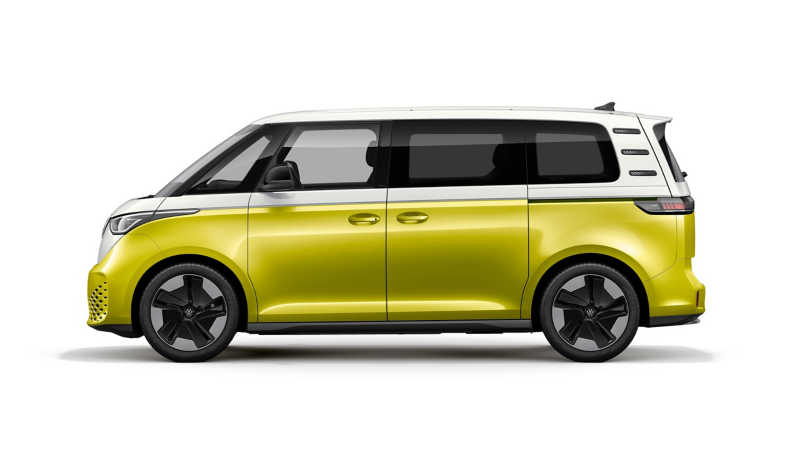 VW ID. Buzz in Seitenansicht.