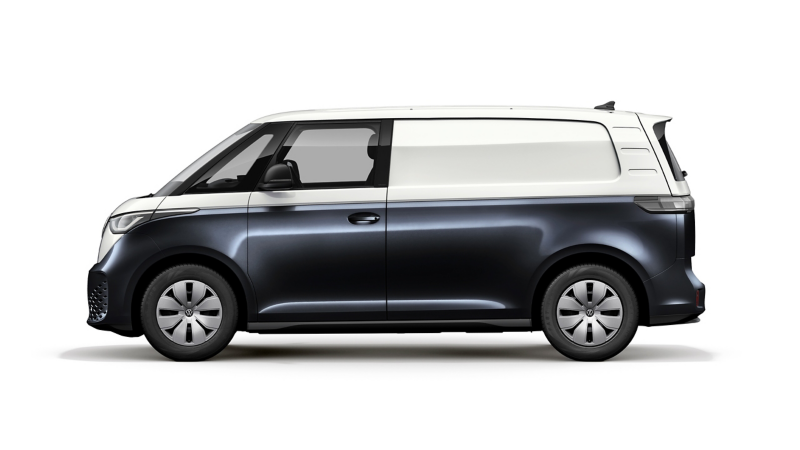 VW ID. Buzz Cargo in der Seitenansicht.
