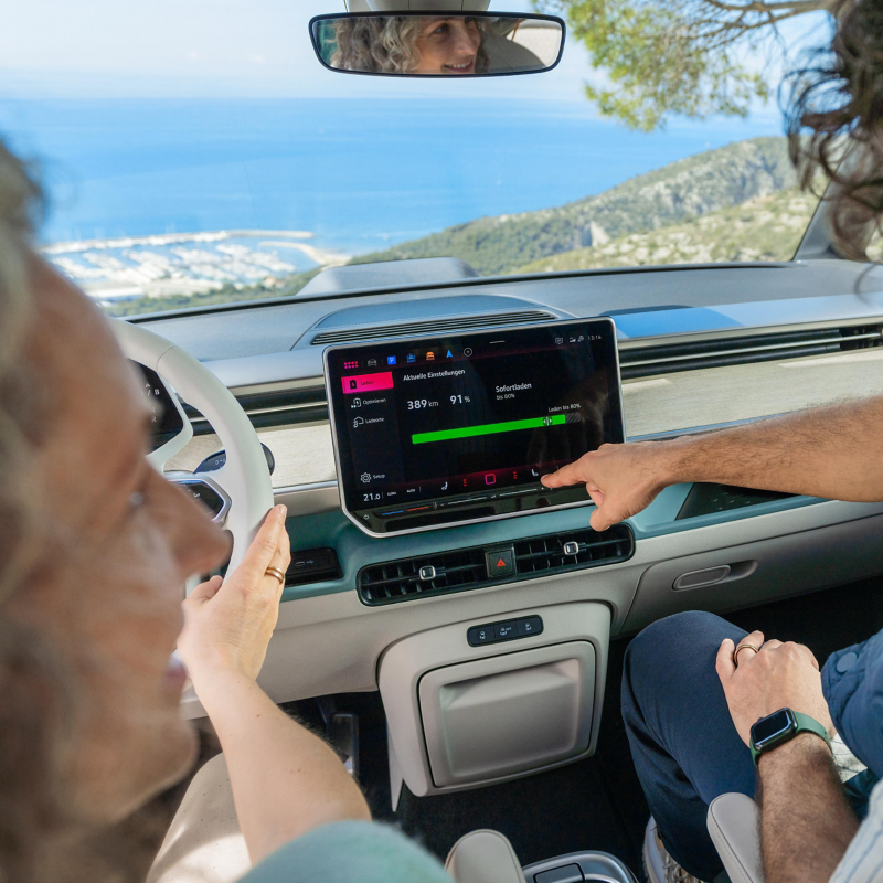 Den digitala förarmiljön i VW ID. Buzz