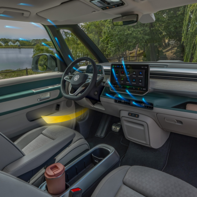 Klimaanlage „Air Care Climatronic“ im Innenraum eines VW
