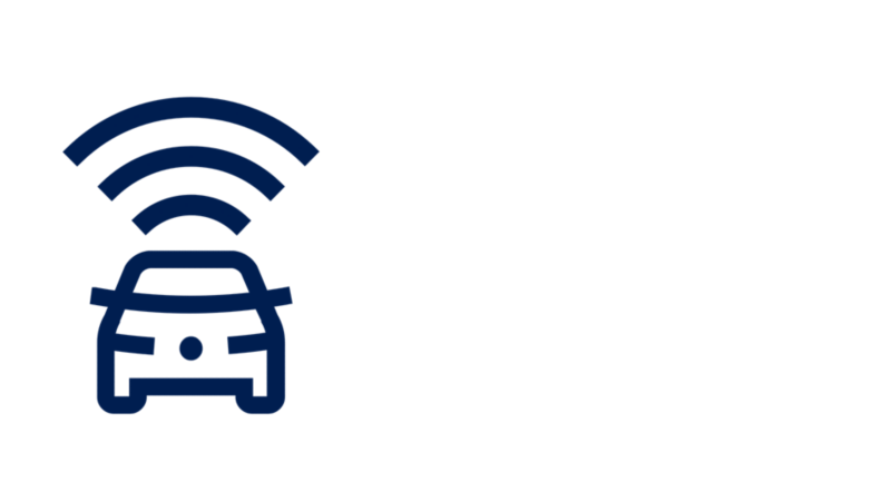 Icon of connected car