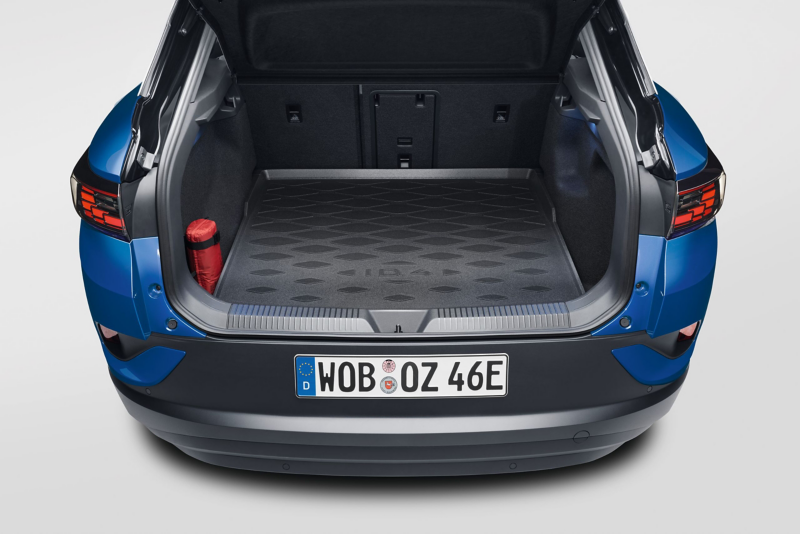 Luggage compartment tub by VW Accessories with “ID.4” writing