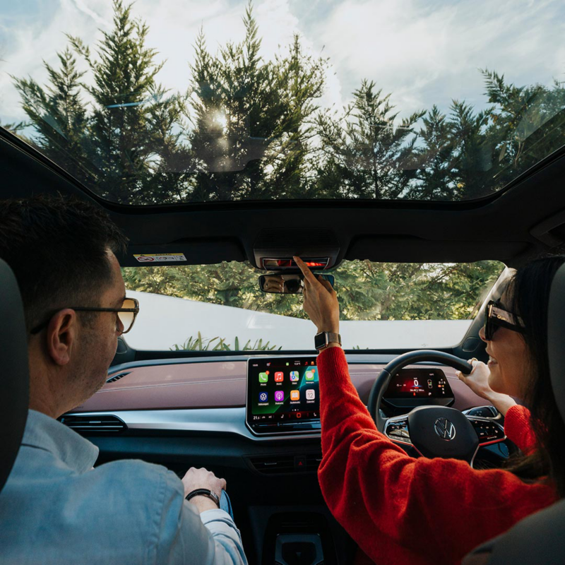 Image of man with sun roof behind him