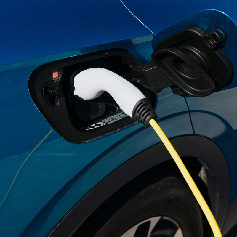 Close up image of person charing ID. 4 Pro