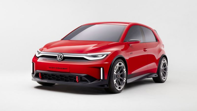 Vue de 3/4 avant du concept ID. GTI.