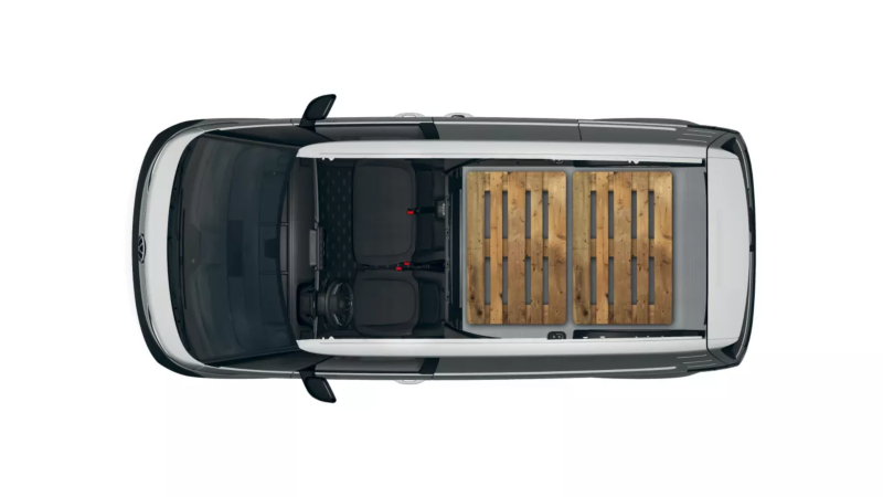 VW ID. Buzz Cargo z załadunkiem z palet Euro.