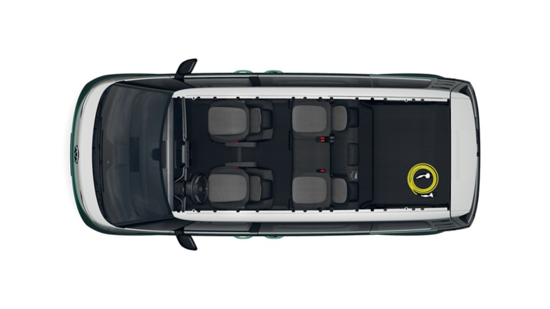 Långa ID. Buzz ovanifrån med 5 säten