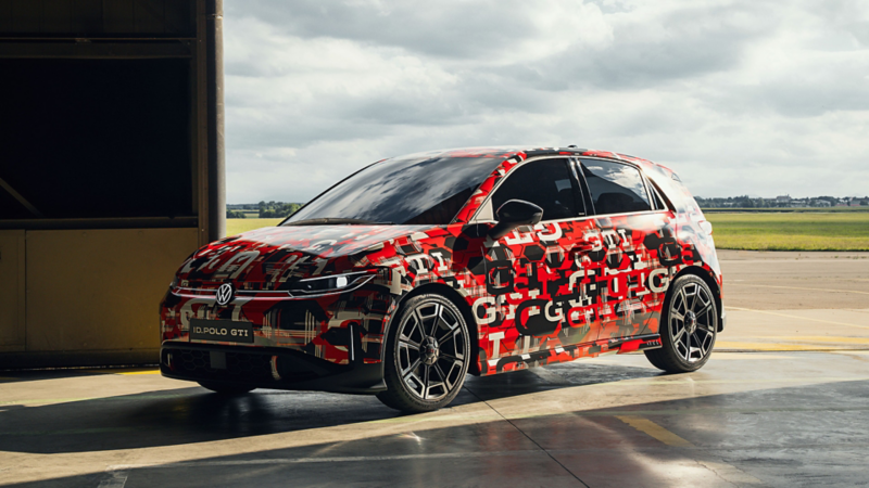Billede af den kommende ID. Polo GTI