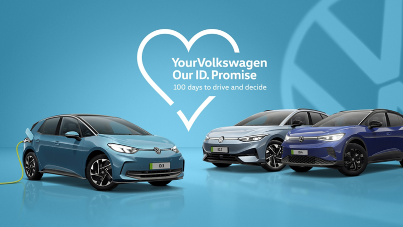 ID. Promise logo with 3 ID models