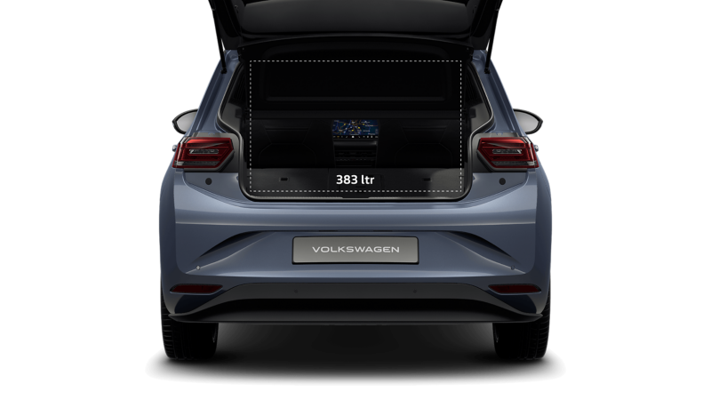 The VW ID.3 Neo's boot capacity