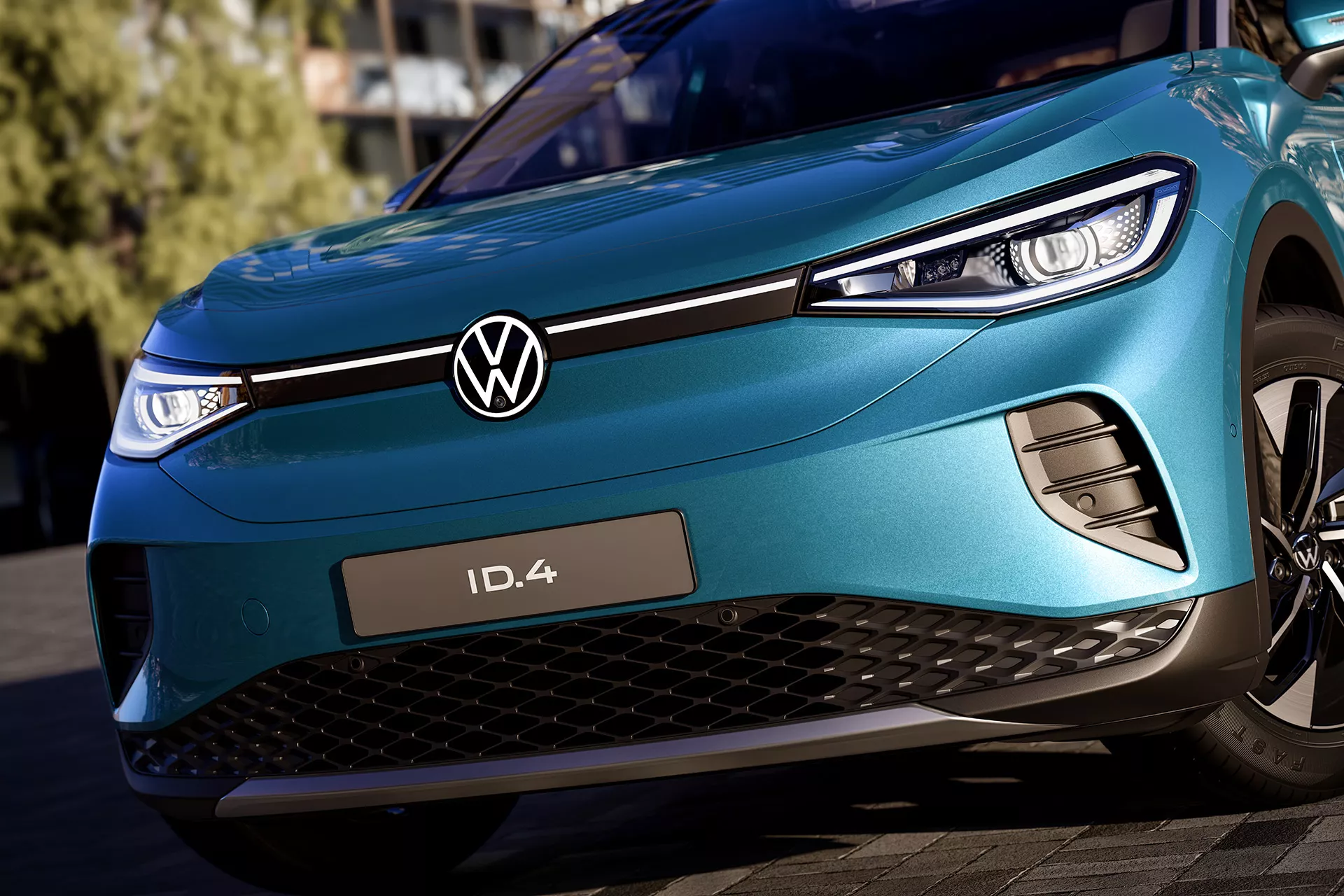 Vista frontal do Volkswagen ID.4