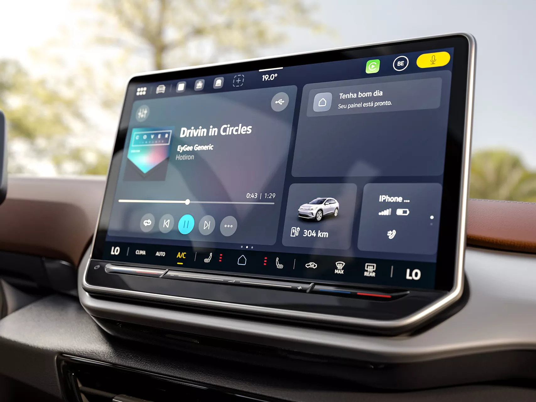 Sistema de infotainment do Volkswagen ID.4