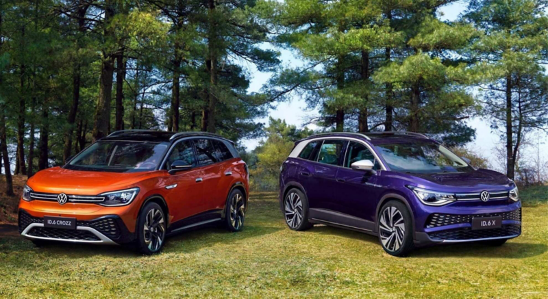 Imagen de las nuevas SUV eléctricas de Volkswagen ID.6 