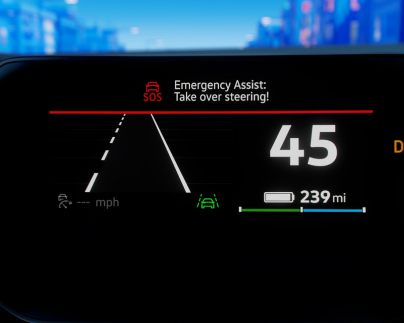 CGI image of VW vehicle dashboard.