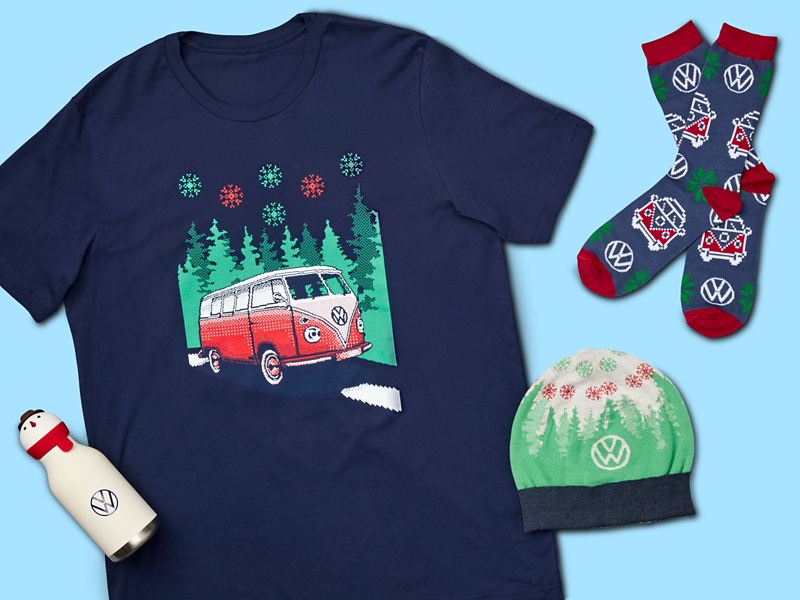 Festive and Fresh: VW DriverGear holiday inspired products.