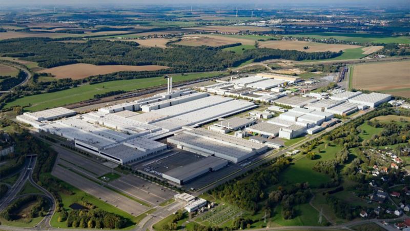 Panorama of the Volkswagen Sachsen GmbH site