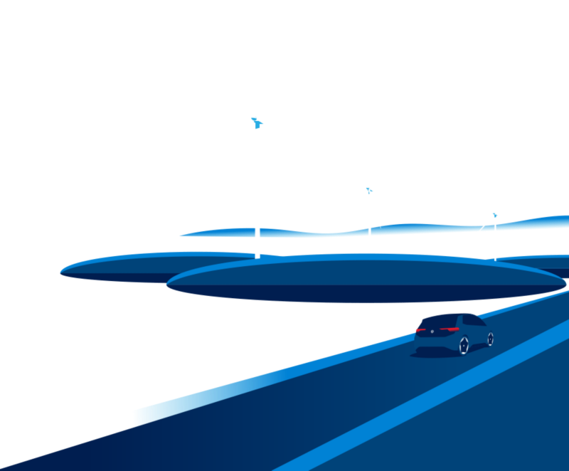 Illustrazione di pale eoliche per la produzione di energia elettrica sostenibile