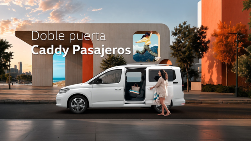 Conoce todas las posibilidades que te ofrecen las puertas corredizas de Caddy Pasajeros