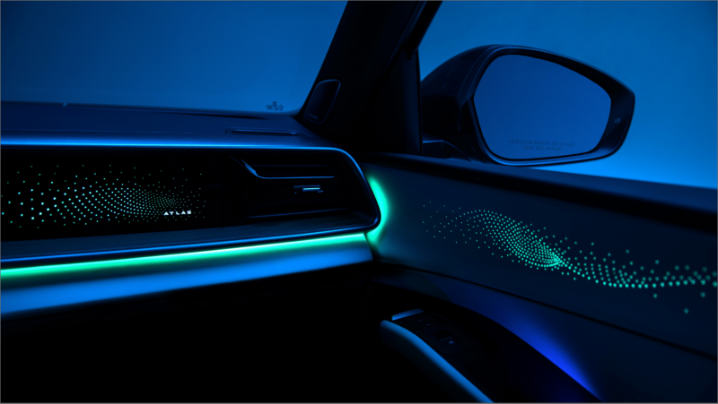 An interior shot of the 2027 Atlas. 