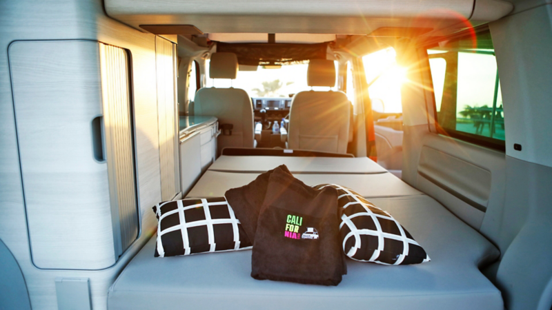 Varmt och ombonat inne i Volkswagen California