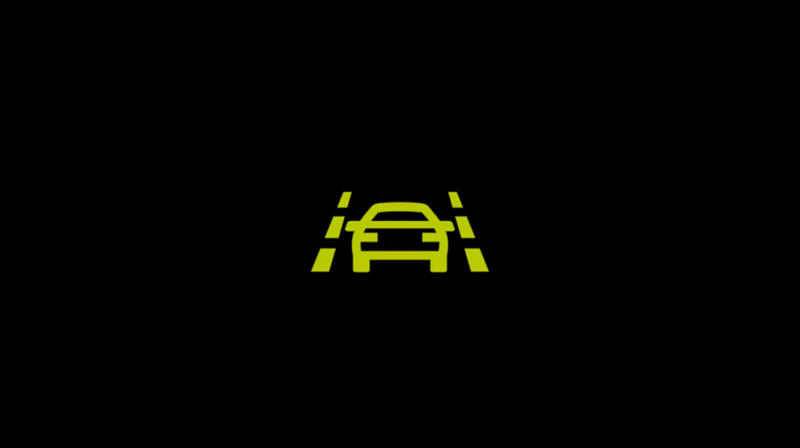 zielona kontrolka asystenta pasa ruchu