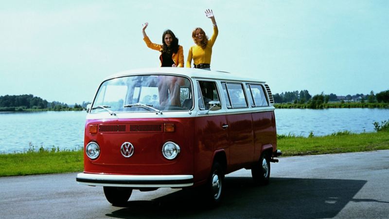 Der VW Bus als Hippie Bus