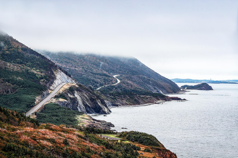 Kustlandskap i Nova Scotia