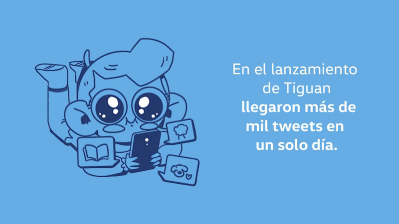 Lanzamiento de SUV familiar Tiguan tuvo como respuesta mil tweets en un solo día
