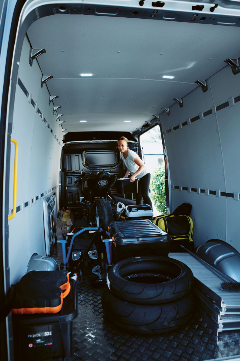 Gott om plats i VW Crafters lastutrymme