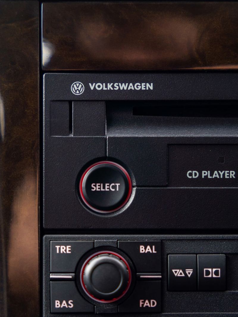 An old VW Golf GTI radio