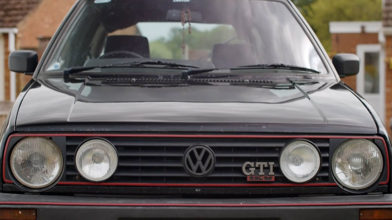 Chandrin's black VW Golf MK2