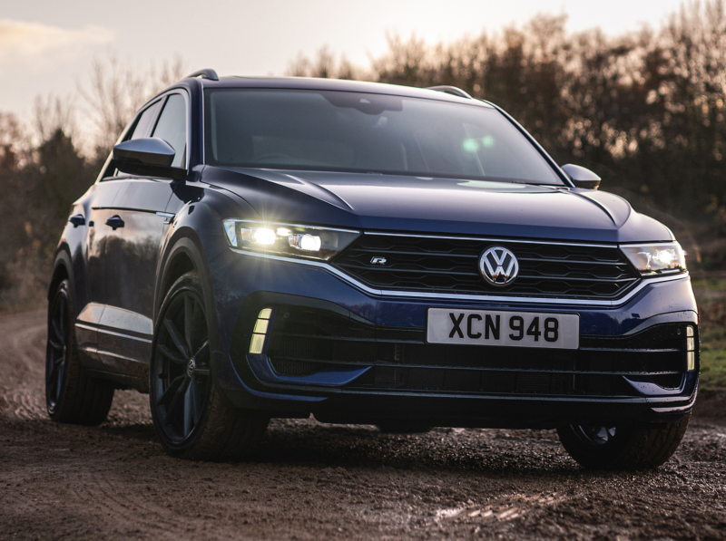 Blue VW T-Roc R-Line