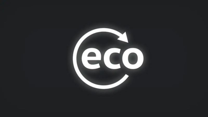 Gros plan sur le logo "Eco".